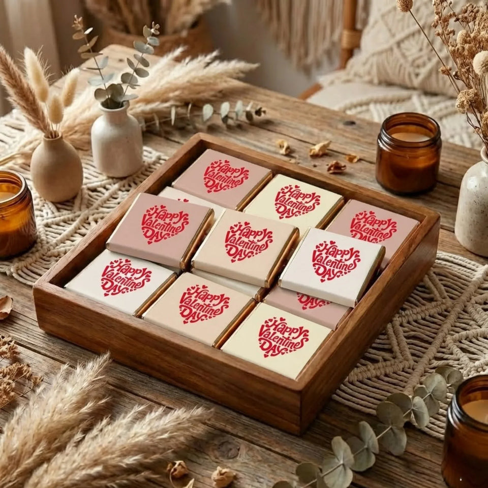 The Amour Anthology: Romantic Keepsake Box - Personalized Valentine's Day Chocolate Favors