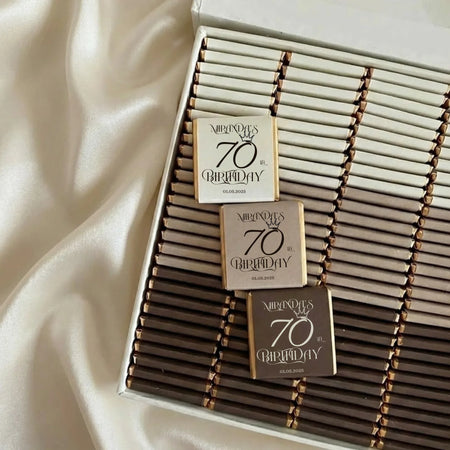 The Vintage Signature - Personalized Birthday Chocolate Favors