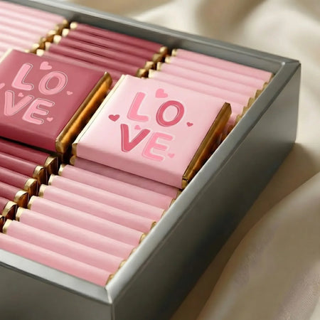 The Amour Anthology: Romantic Keepsake Box - Personalized Valentine's Day Chocolate Favors