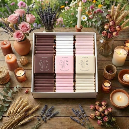 Romantic Botanicals - Personalized Wedding Chocolates