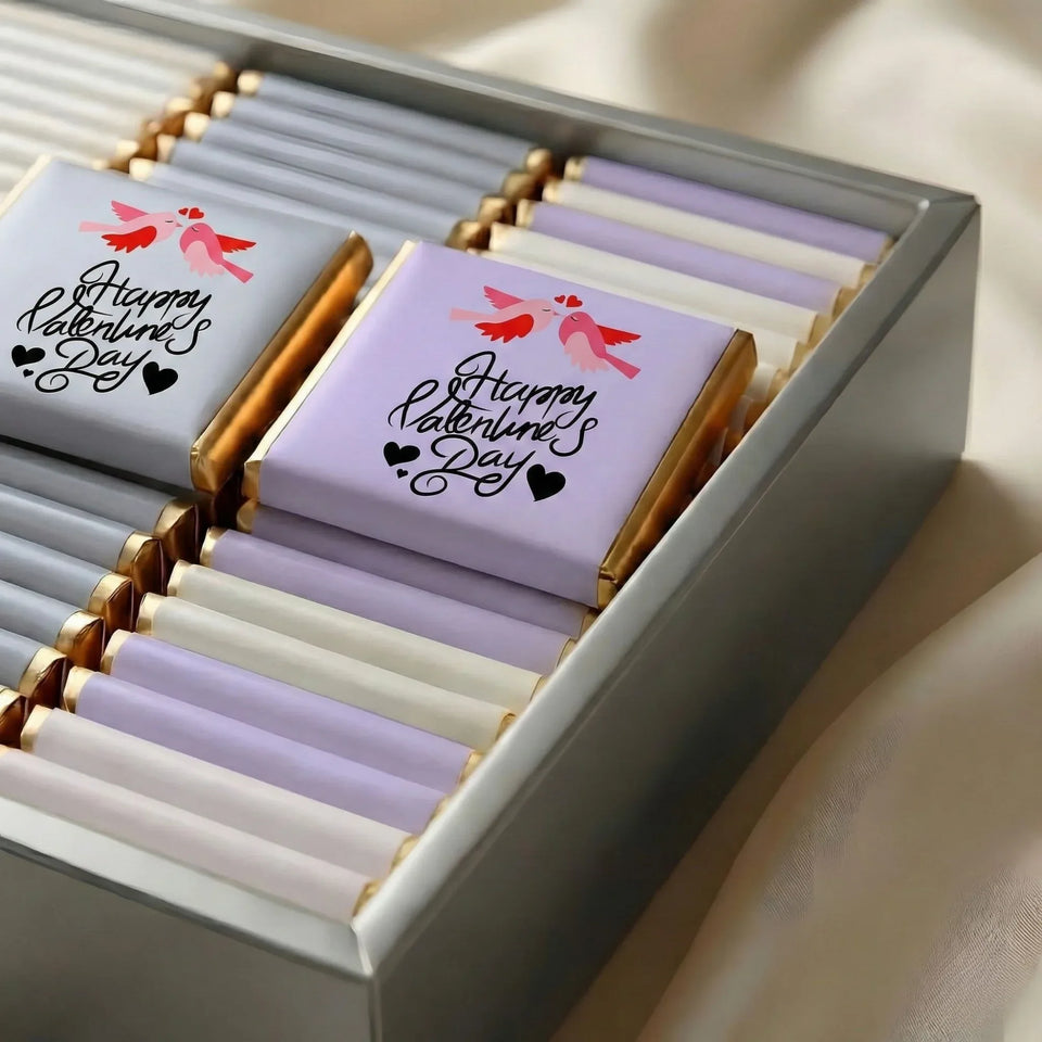 The Amour Anthology: Romantic Keepsake Box - Personalized Valentine's Day Chocolate Favors