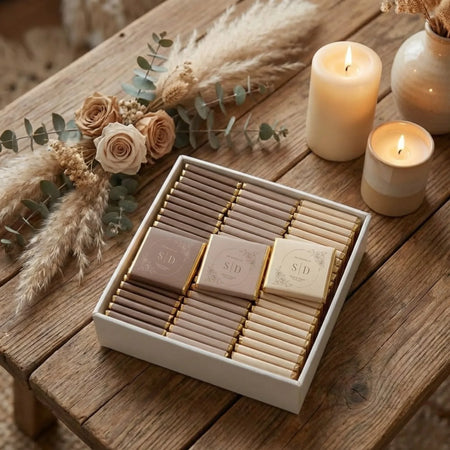 Classic Elegance - Personalized Wedding Chocolate Favors