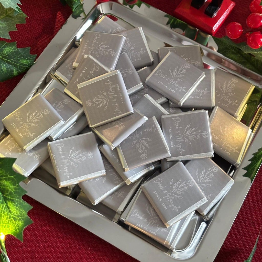 Personalized Wedding Chocolate Favors