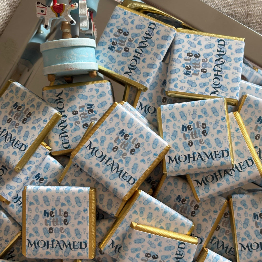 Personalized Baby Shower Chocolate Favors