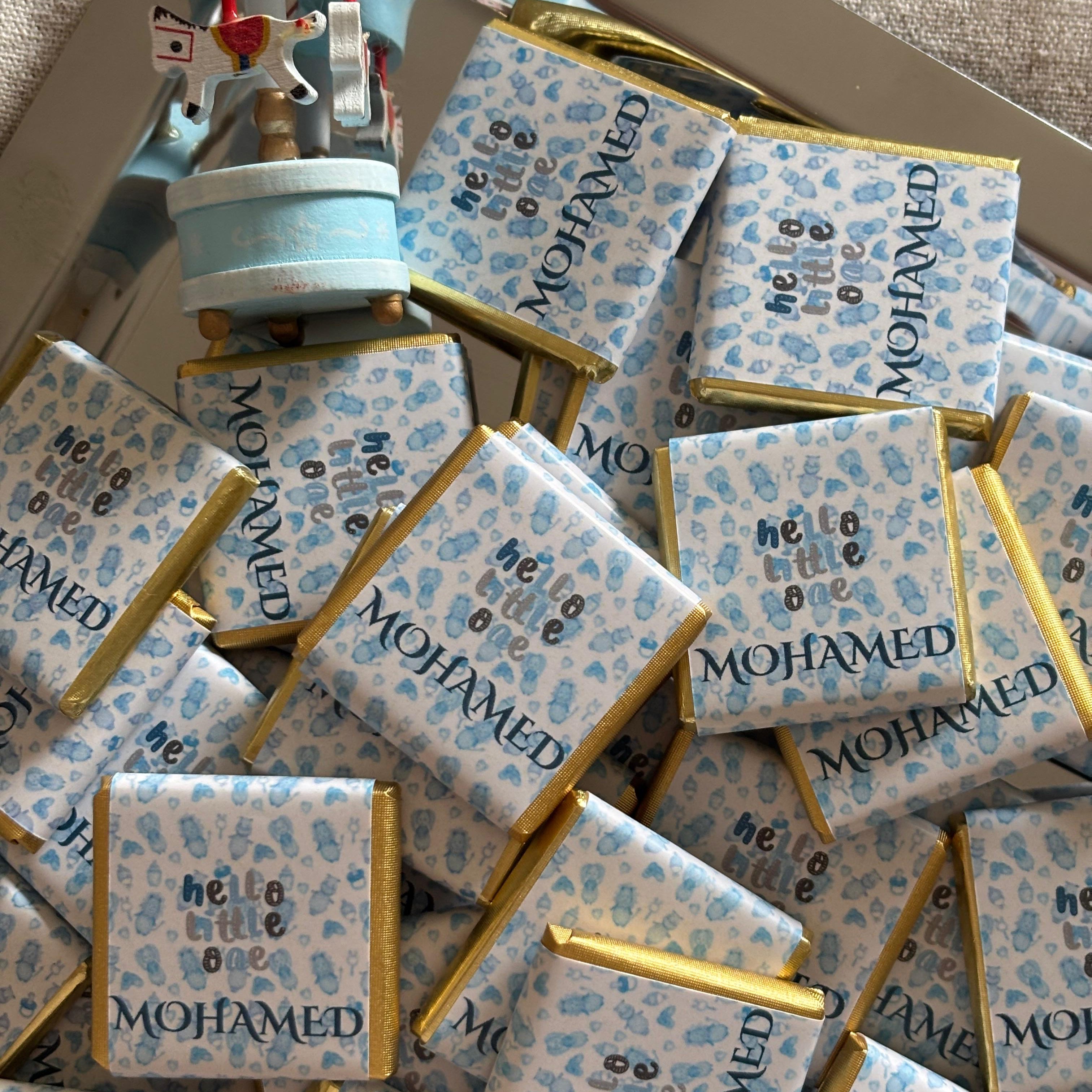 Personalized Baby Shower Chocolate Favors