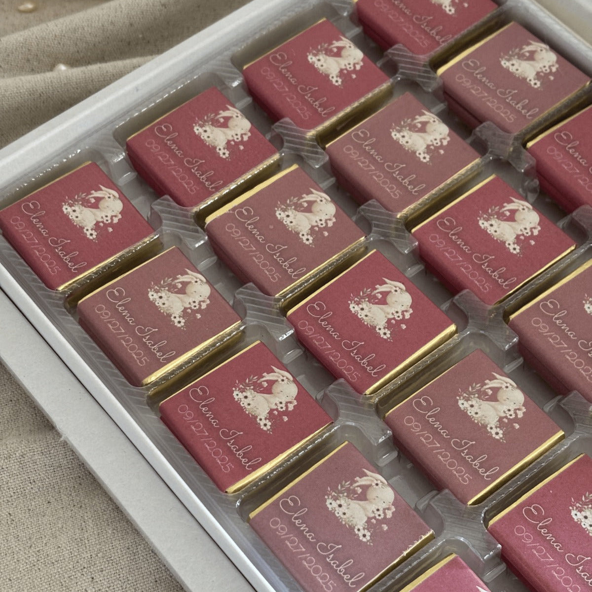 Personalized Baby Shower Chocolate Favors