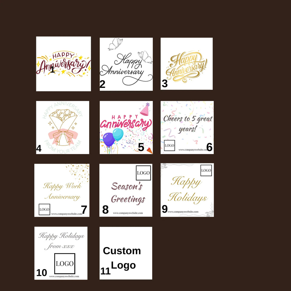 The Holiday Connection: Artisan Message Collection - Personalized Corporate Chocolate Favors