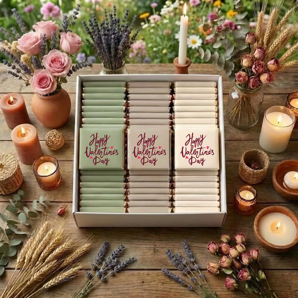 The Amour Anthology: Romantic Keepsake Box - Personalized Valentine's Day Chocolate Favors