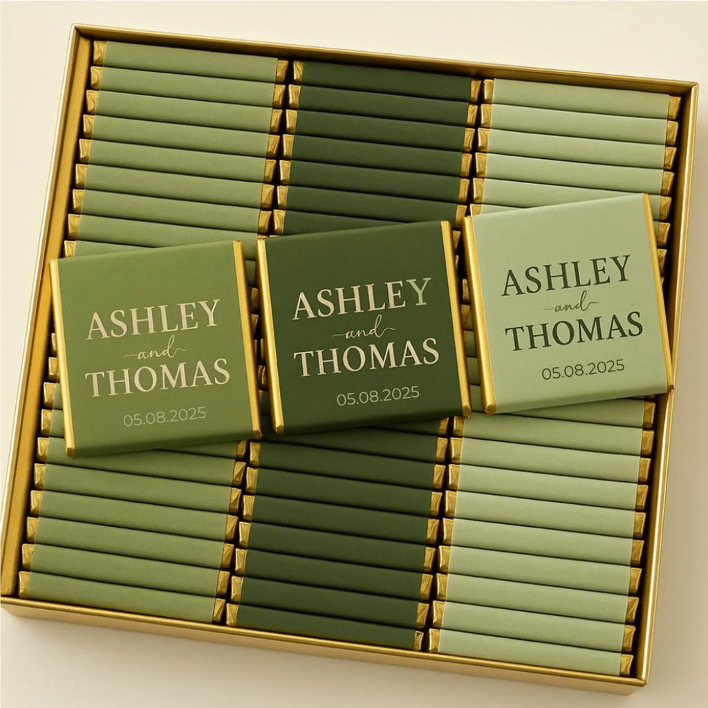 Personalized Wedding Chocolate Favors