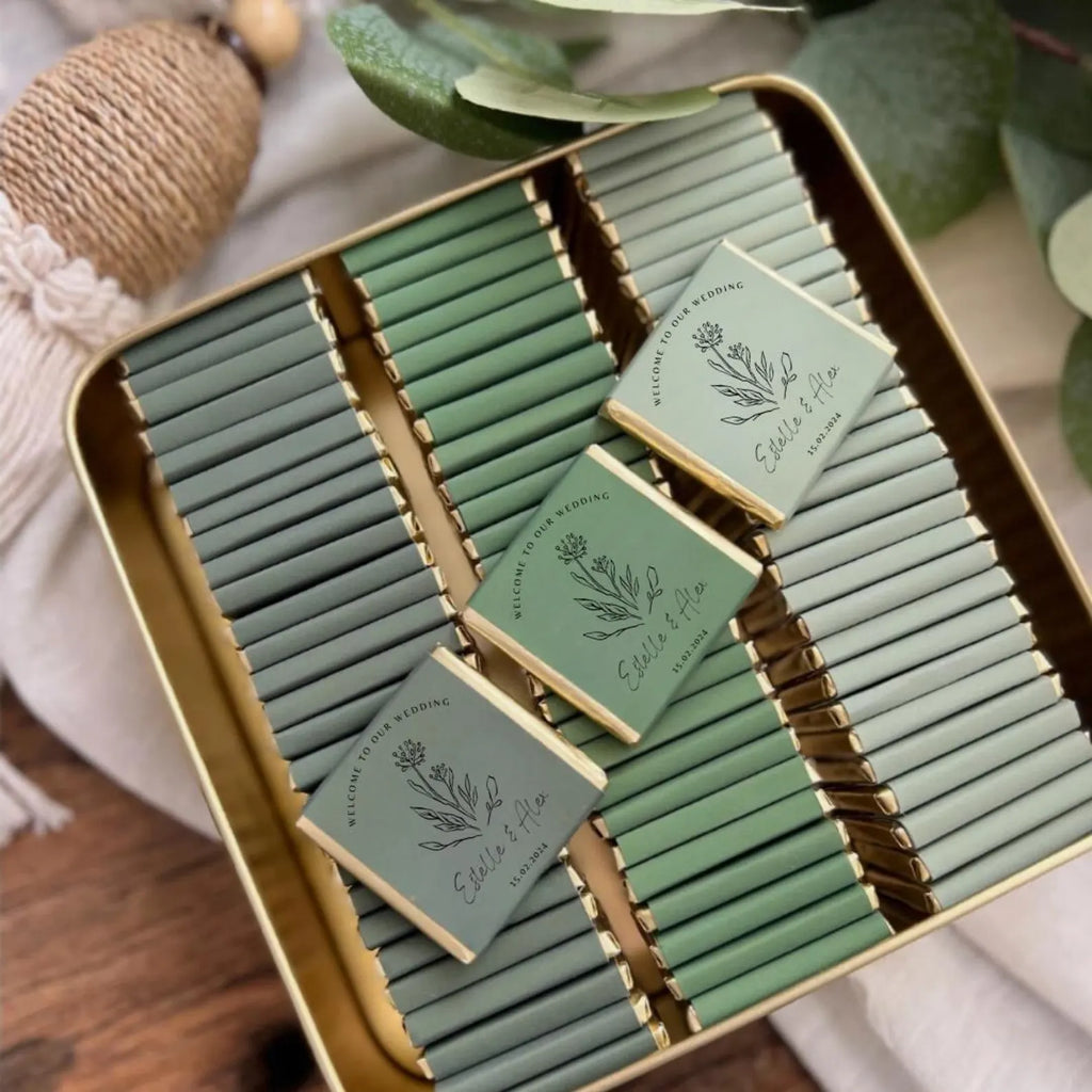 Personalized Wedding Chocolate Favors