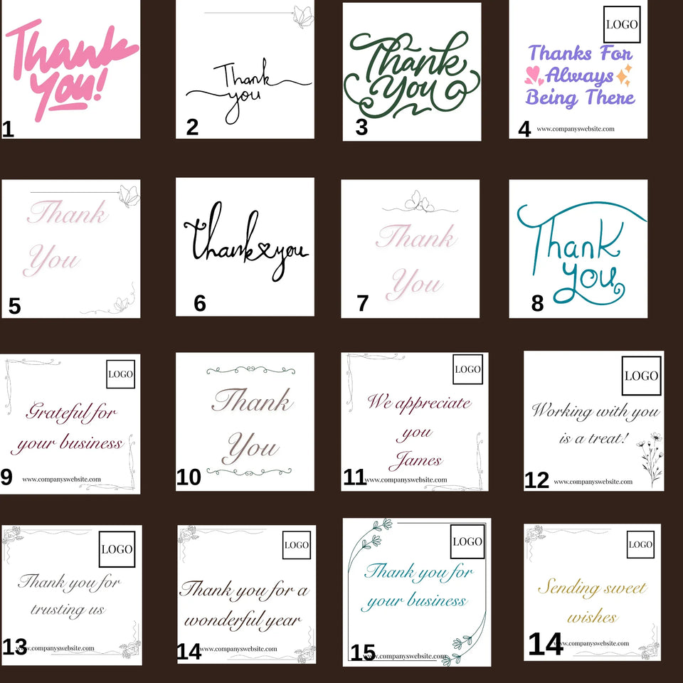 Client Appreciation: Signature Thank You Series - Personalized Corporate Chocolate Favors